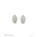 Brinco Clássico 2 Diamantes Navetes 0,81ct 60 Brilhantes 1,76ct H SI1 7,71g Ouro Branco 18k - Coleção Laisa