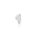405-ANEL Solitario 6 Garras Brilhante 4,00CT K SI2 4,63G Ouro Branco 18K - GIA 1538403464 - Coleçao Only You