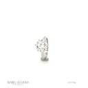405-Anel Solitário 6 Garras Brilhante 4,00ct K SI2 4,63g Ouro Branco 18k - GIA 1538403464 - Coleção Only You