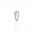 80-ANEL Solitario Brilhante 0,80CT G VS1 16 Brilhantes 0,26CT H VS2 3,96G Ouro Branco 18K - Egl 1701795333 - Coleçao Only You