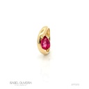Anel Dedinho Bombe Rubelita Gota 1,41CT 3,50G Ouro Amarelo 18K - Coleçao Rubelita