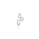 Case Tam 9 para Oura Ring 4 36 Brilhantes 0,50ct H VS2 4,19g Ouro Branco 18k - Coleção Laisa