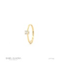 20-ANEL Solitario Fio Batido 1 Brilhante 0,24CT H VS2 1,90G Ouro Amarelo 18K - Coleçao Only You