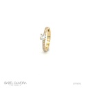 40-ANEL SOLITARIO BRILHANTE 0,40CT G VS1 16 BRILHANTES 0,25CT H VS2 1,95G OURO AMARELO 18K - EGL 1701777636 - COLEÇAO ONLY YOU