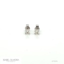 40-BRINCO SOLITARIO 2 BRILHANTES 0,87CT G VVS1/VS2 1,65G OURO BRANCO 18K - CERTIFICADO EGL 1701344424/1701346123 COLECAO ONLY YOU