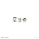 70-BRINCO SOLITARIO 2 BRILHANTES 1,40CT 1,70G G VS2 OURO BRANCO 18K - COLEÇAO ONLY YOU