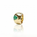 Anel 1 Esmeralda Brasileira Trillion 1,68ct em Ouro Amarelo 18k
