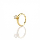 90-ANEL SOLITARIO BRILHANTE 0,90CT G VS2 4,52G OURO AMARELO 18K - CERTIFICADO EGL 1701783633 - COLEÇAO ONLY YOU