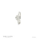 ANBOT8BM-ANEL Botao 8MM 7 Brilhantes 0,51CT H VS2 2,0G Ouro Branco 18K - Coleçao Botao