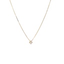 10-Colar Ponto de Luz Brilhante 0,11ct H VS2 Corrente Veneziana 45cm 1,52g Ouro Amarelo 18k - Coleção Only You
