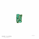 Anel Degrade 12 Esmeraldas Brasileiras Oval 6,80CT 6,95G Ouro Amarelo 18K - Certificado Belmont - Coleçao Brazilian Emerald