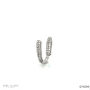 ANEL ENCAIXE 120 BRILHANTES 1,29CT G/H VS1 VS2 4,07G OURO BRANCO 18K - COLEÇAO PAVE