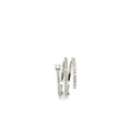 Anel Espiral Degrade 43 Brilhantes 0,81CT G VS1 4,28G Ouro Branco 18K - Coleçao Laisa