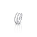 Anel Espiral Degradê 43 Brilhantes 0,83ct g VS1 4,30g Ouro Branco 18k - Coleção Laisa