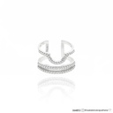 Anel Finger Tips 60 Brilhantes 0,17ct g VS1 2,9g Ouro Branco 18k - Coleção Minimalista