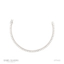 10-PULSEIRA Riviera 52 Brilhantes 5,70CT H VS2 16,5CM 9,06G Ouro Branco 18K - Coleçao Rivieras