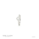 Anel Solitario 6 Garras Brilhante 1CT G VS1 2,60G Ouro Branco 18K - Certificado GIA 2437598557 - Coleçao Only You