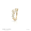 Anel Torcido 10 Diamantes Fancy 1,74CT 3,15G Ouro Amarelo 18K - Coleçao Laisa