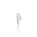 Anel Torcido Degradê 12 Brilhantes 0,89ct H VS2 3,27g Ouro Branco 18k - Coleção Laisa