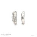 Anel Triplo 136 Brilhantes 1,57CT  8,42G Ouro Branco 18K - Coleçao Laisa