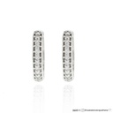 Argola 13,60mm 28 Diamantes 0,23ct Ouro Branco 18K
