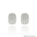 Argola 12mm 54 Diamantes 1,30ct Ouro Branco 18K