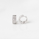 ARGOLA 15MM 52 BRILHANTES 1,77CT G H VS1 VS2 6,71G OURO BRANCO 18K - COLEÇAO ARGOLAS FASHION