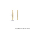 Argola 35mm Diâmetro Meia Cana 3 Fileiras Cravação Externa e Interna 332 Brilhantes 2,65ct H/i/j SI1/VS2 14,90g Ouro Amarelo 18k - Coleção Argolas Fashion