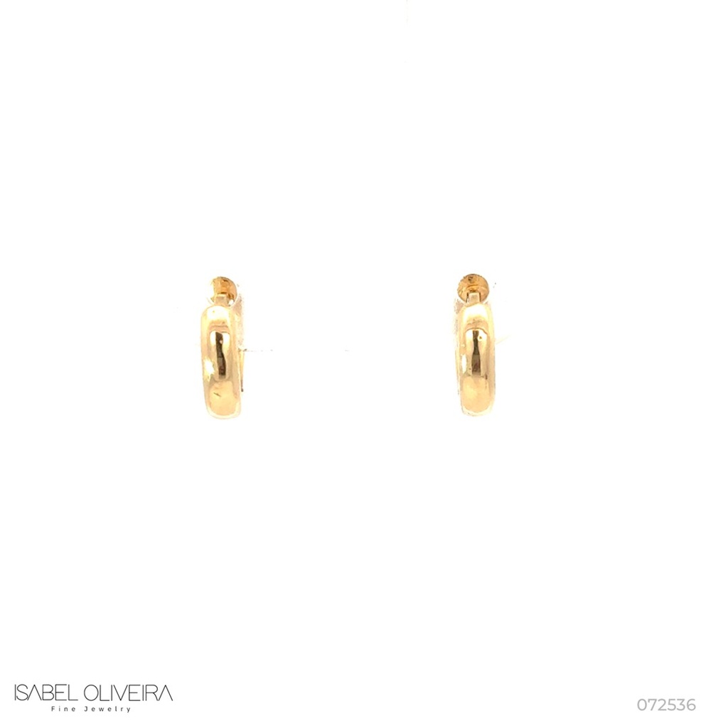 [072536] Argola 9,7mm Ouro Amarelo 18k