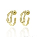 Argola Aberta Elo Infinito 11,00G Ouro Amarelo 18K - Coleçao Elos Power