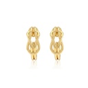 Argola Aberta Elo Infinito em Ouro Amarelo 18k