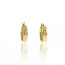 Argola Lisa 15mm Ouro Amarelo 18k