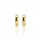 Argola Lisa 32mm Fio Meia Cana 8mm 8,85g Ouro Amarelo 18k - Coleção Argolas Daily