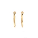 Argola Torcida 25,2mm Ouro Amarelo 18k