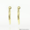 Argola Torcida 25,2mm Ouro Amarelo 18k