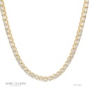 15-Colar Riviera com Bolinha 64 Brilhantes 10,32ct H VS2 40cm 19,45g Ouro Amarelo 18k - Coleção Rivieras