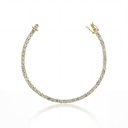 15-Pulseira Riviera 47 Brilhantes 7,06ct g VS2 17,50cm 10,30g Ouro Amarelo 18k - Coleção Rivieras