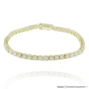 15-Pulseira Riviera 47 Brilhantes 7,06ct g VS2 17,50cm 10,30g Ouro Amarelo 18k - Coleção Rivieras
