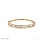 Bracelete 42 Brilhantes 0,78CT Diamantes Trapezio 0,96G 10,80G Ouro Amarelo 18K - Coleçao Onassis