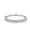 Bracelete 42 Brilhantes 0,78ct Diamantes Trapézio 0,96g 11,40g Ouro Branco 18k - Coleção Onassis
