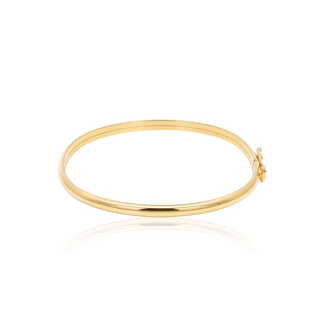 Bracelete Infantil Meia Cana 3,20mm 3,10g Ouro Amarelo 18k - Coleção Kids
