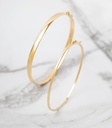 Bracelete Infantil Oco Fio Reto 1,30mm 1,57g Ouro Amarelo 18k - Coleção Kids