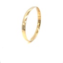 Bracelete Oco Fio Reto 6,00mm 16cm 5,76g 18k - Coleção Minimalista