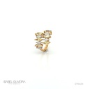Anel Torcido 6 Diamantes Navetes Fancy 1,86CT 6 Diamantes Navetes 0,69CT 4,06G Ouro Amarelo 18K - Coleçao Laisa