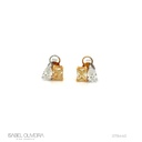 Anel 2 Diamantes Fancy 1,59ct 2 Diamantes Gota 1,05ct 3,80g Ouro Branco 18k - Coleção Laisa