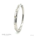 Bracelete 2 Diamantes Emerald 0,66ct 2 Ovais 0,75ct 2 Gotas 0,61ct 13,38g Ouro Branco 18k - Coleção Laisa