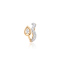 ANEL1 Diamante Gota 0,39CT 48 Brilhantes 0,75CT 3,51G Ouro Amarelo 18K - Coleçao Laisa