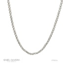 2,5-COLAR Riviera Coroa 150 Brilhantes 3,77CT 44CM 11G Ouro Branco 18K - Coleçao Rivieras