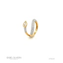 Anel Onda 1 Diamante Gota 0,46CT 88 Brilhantes 0,77CT 3,57G Ouro Amarelo 18K - Coleçao Laisa