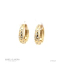 Argola Salpicada 40 Brilhantes 1,03CT 7,71G Ouro Amarelo 18K - Coleçao Fashion